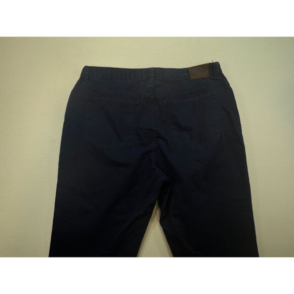 Lauren Ralph Lauren Womens Capri Pants Size 16 Navy Blue Mid-Rise Casual Pockets - Picture 10 of 12